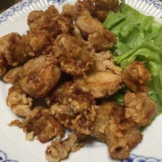 おつまみに鶏の唐揚げ！